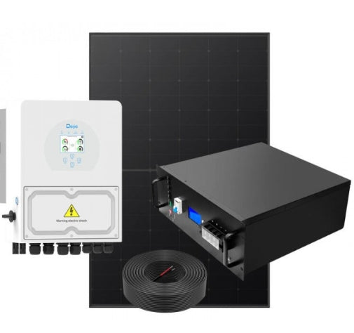 Deye 3kW Smart Hybrid Inverter HPBC Solar Panels 5kWh Battery