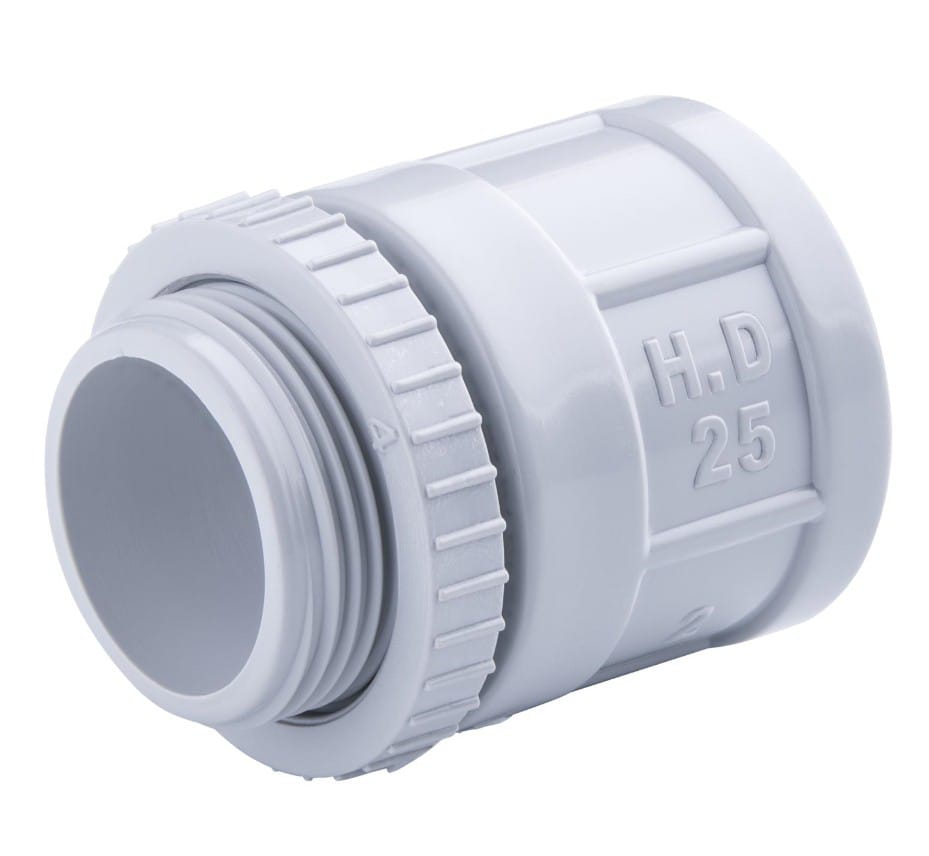 25 mm Plain to screw adapter