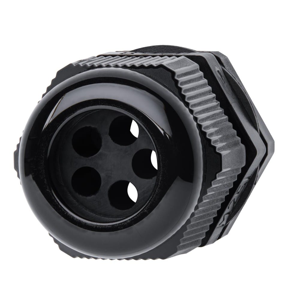 25 mm Nylon Multi-Hole Cable Gland 5 Hole x 5mm