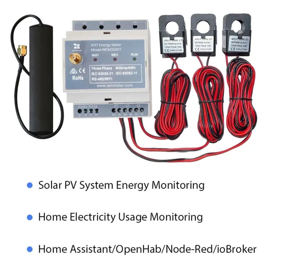 Solar Energy Meter (Open Source) 3 Phase